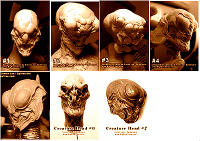Simon Lee Spiderzero Creature Bug Heads Collection 1 Resin Model Kit