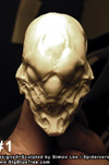 spiderzero simon lee hopper creature head sculpture resin model