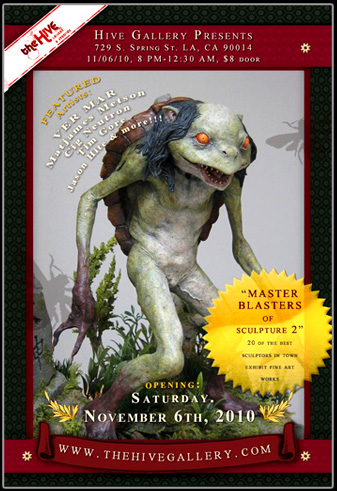 Simon Lee Spiderzero Master Blasters of Sculptures Hive Gallery