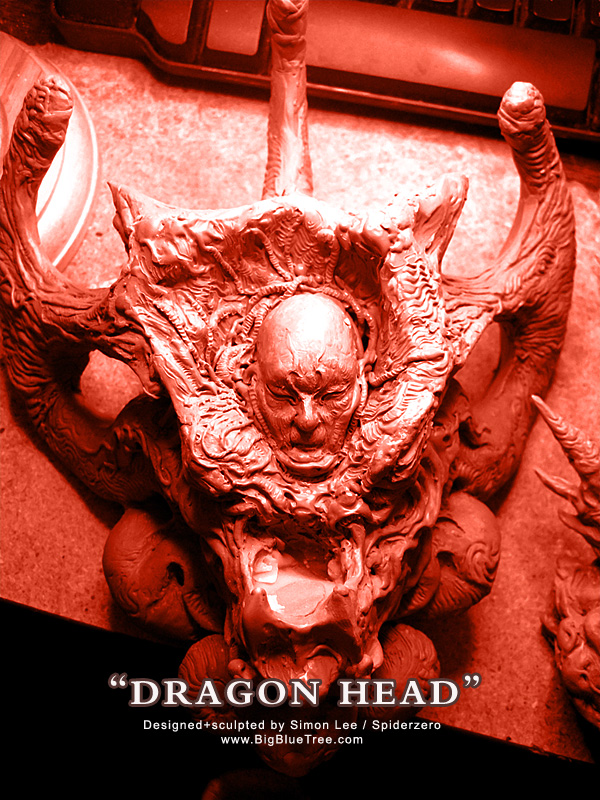 Simon Lee Spiderzero Dragon Head Sculpture Chavant Super Sculpey