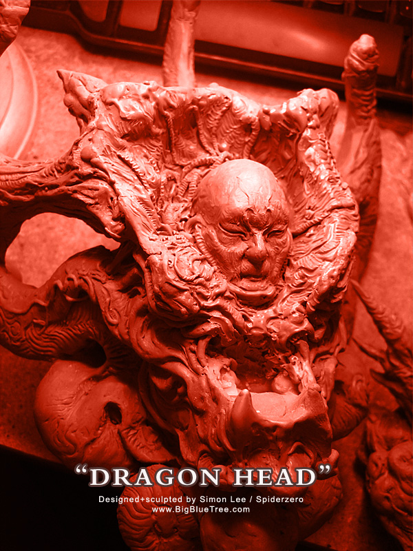 Simon Lee Spiderzero Dragon Head Sculpture Chavant Super Sculpey