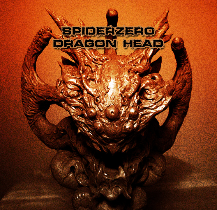 spiderzero simon lee sculptor dragon head sculpture model garage kit
