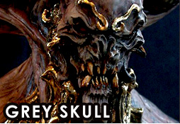 Spiderzero Grey Skull resin model kit