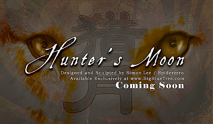 Simon Lee Spider Zero Hunters Moon sculpture resin kit