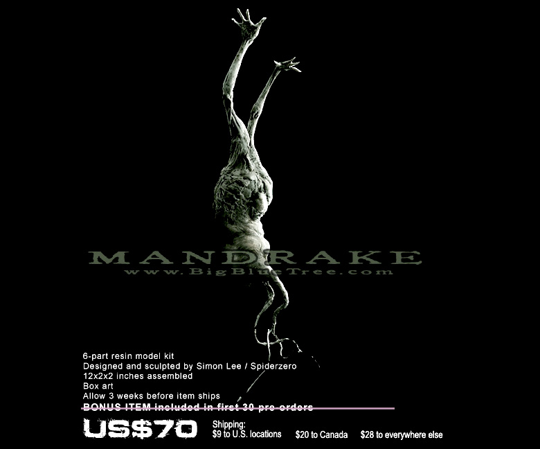 spiderzero simon lee mandrake resin kit