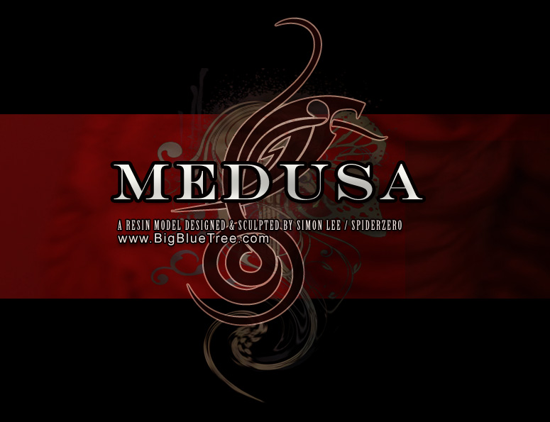 Simon Lee Spiderzero Medusa REsin Model Kit sculpture