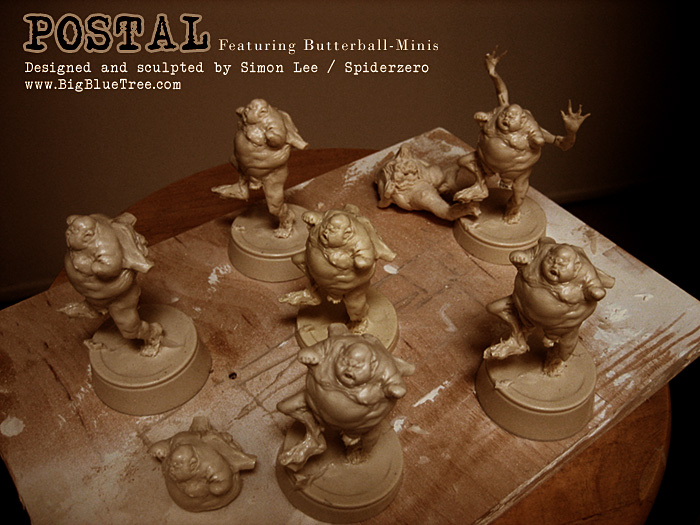 Spiderzero Simon Lee Butterball Mini Postal model kit diorama