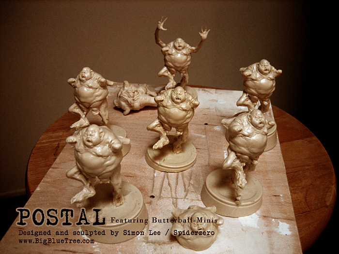 Spiderzero Simon Lee Butterball Mini Postal model kit diorama