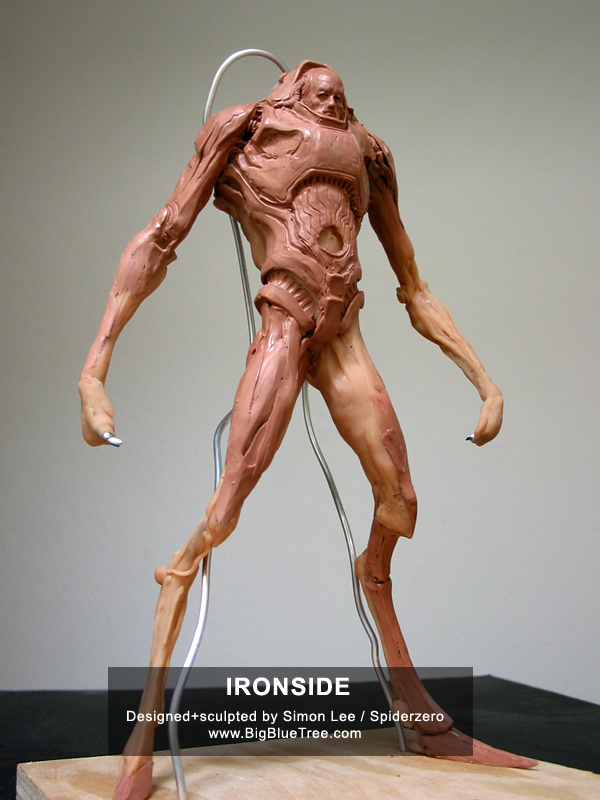 Simon Lee Spiderzero Ironside sculpture