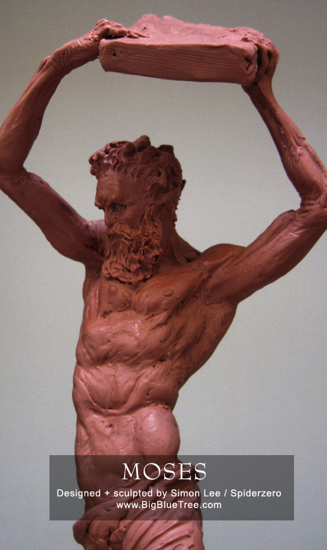 Spiderzero Simon Lee Moses sculpture