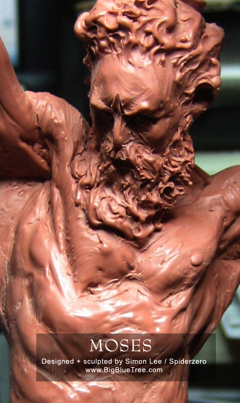 Spiderzero Simon Lee Moses sculpture