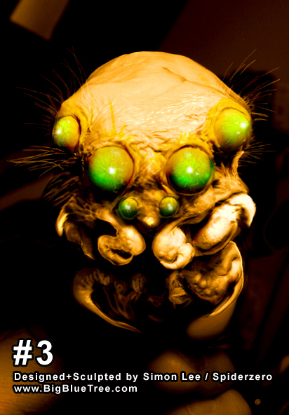 spiderzero 5th bug creature sculpture