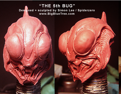 spiderzero 5th bug creature sculpture