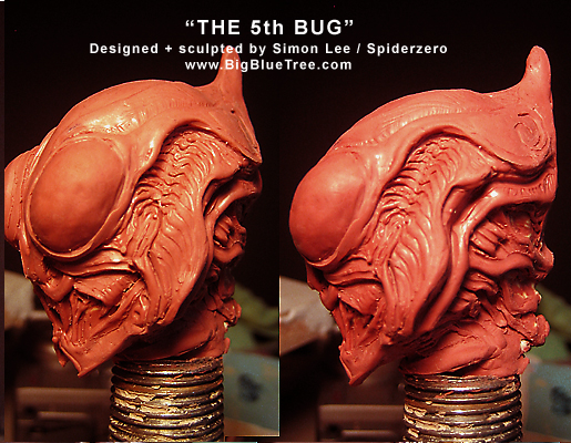 spiderzero 5th bug creature sculpture