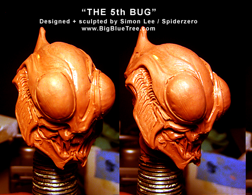 spiderzero 5th bug creature sculpture