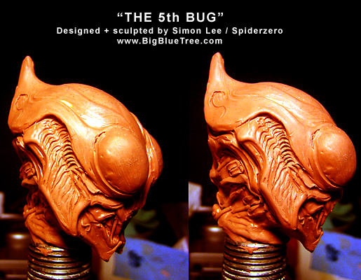 spiderzero 5th bug creature sculpture