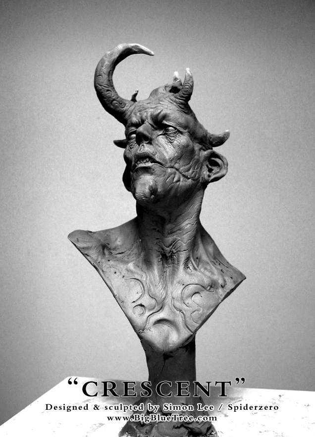 Simon Lee Spiderzero Crescent Sculpture resin kit