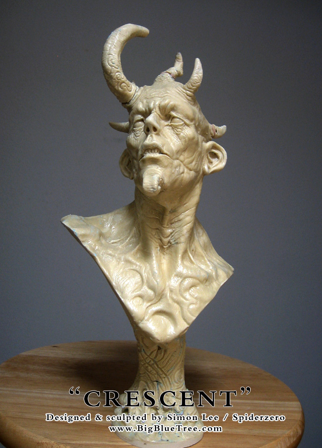Simon Lee Spiderzero Crescent Sculpture resin kit