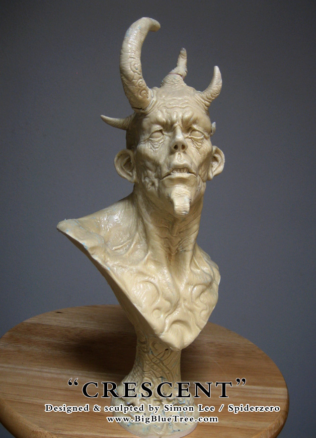 Simon Lee Spiderzero Crescent Sculpture resin kit