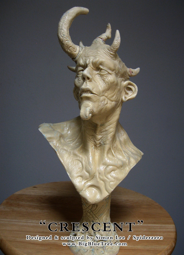 Simon Lee Spiderzero Crescent Sculpture resin kit