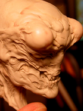 spiderzero mantis creature head sculpt