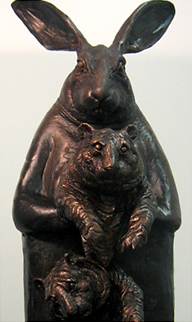 simon lee spiderzero sculpture white rabbit